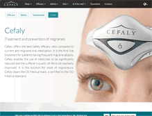 Tablet Screenshot of cefaly.com